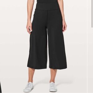 lululemon athletica Black Wide Leg Pants